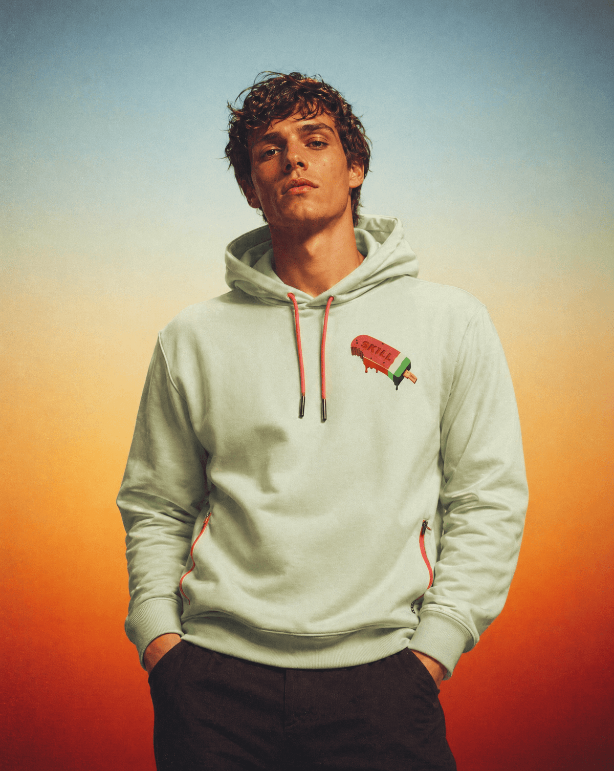 SKILL am Stiel Hoodie | Spray - skill.shop