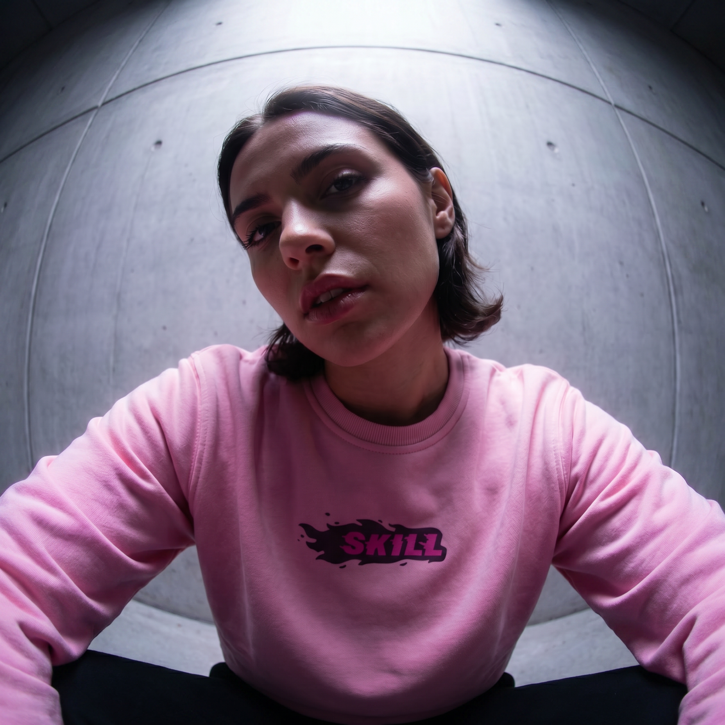 Burning SKILL Crew Neck | Coral Beam