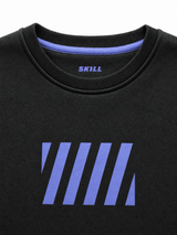 SKILL™ 187 Crewneck | Black / Lavender - skill.shop