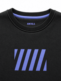 SKILL™ 187 Crewneck | Black / Lavender - skill.shop