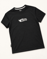 Burning SKILL™ T-Shirt | Black / Off-White - skill.shop