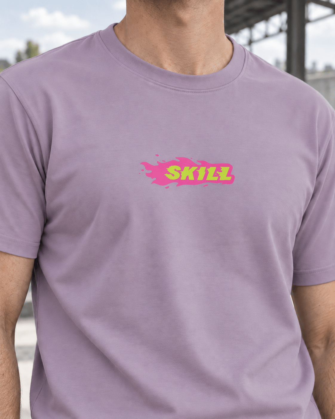 Burning SKILL T-Shirt | Lilac Haze - skill.shop