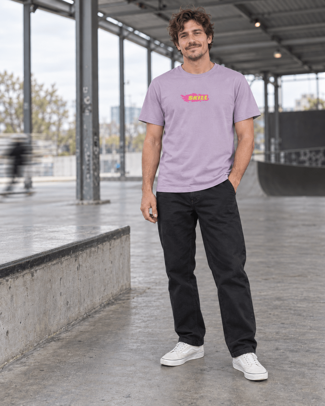 Burning SKILL T-Shirt | Lilac Haze - skill.shop