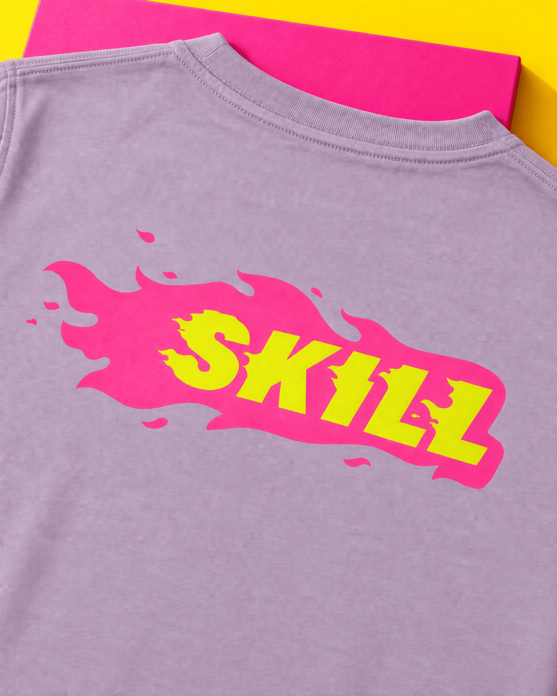 Burning SKILL T-Shirt | Lilac Haze - skill.shop