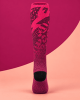 SKILL™ Leopard Ski Socks | Pink - skill.shop