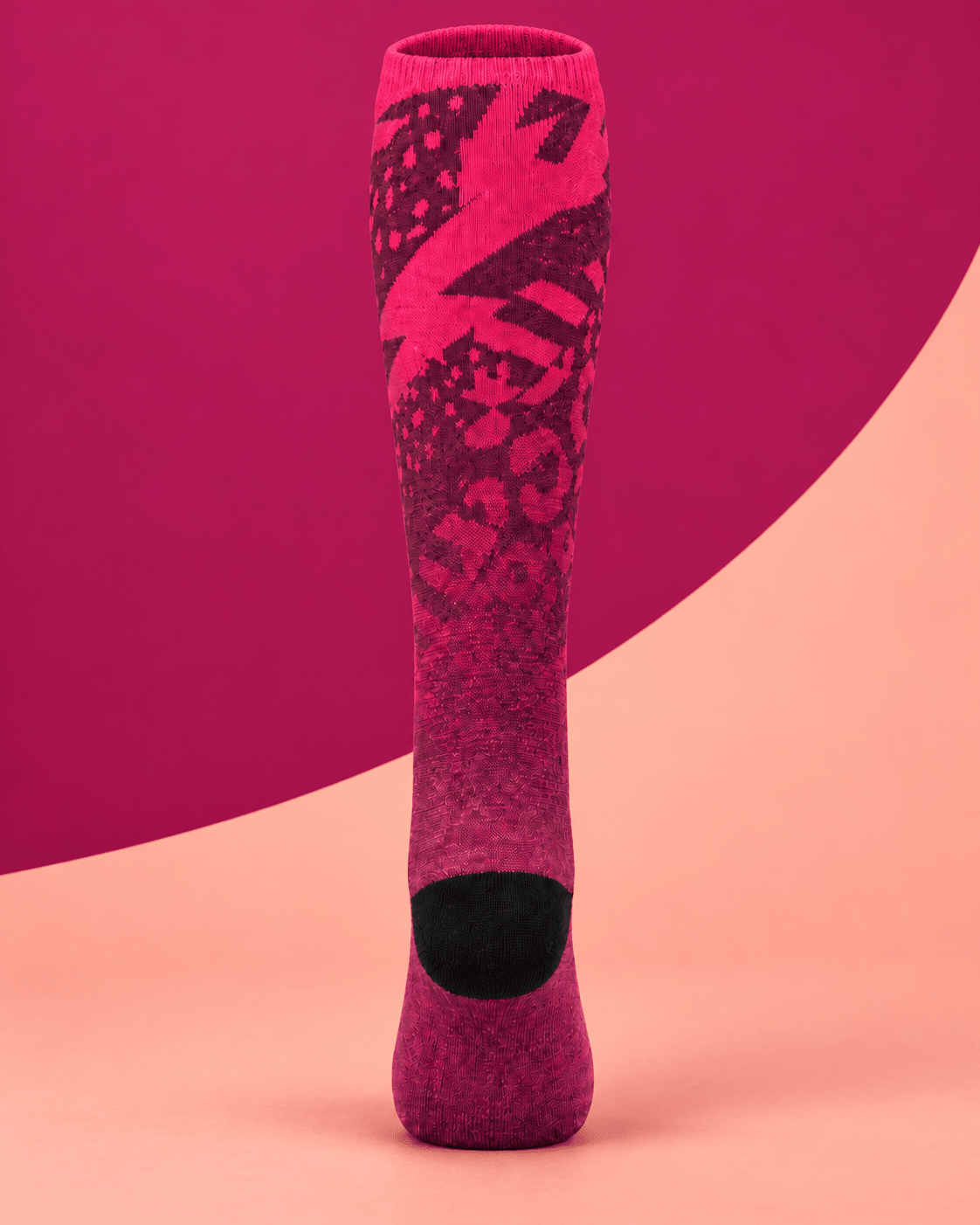 SKILL™ Leopard Ski Socks | Pink - skill.shop