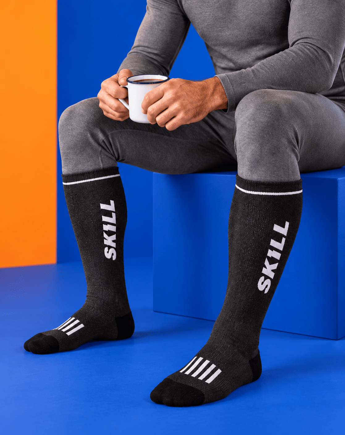 SKILL™ Ski Socks | Schwarz - skill.shop