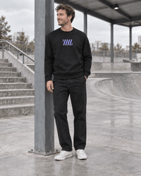 SKILL™ 187 Crewneck | Black / Lavender - skill.shop
