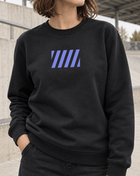 SKILL™ 187 Crewneck | Black / Lavender - skill.shop