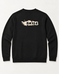 Burning Skill Crew Neck | Black Cappuccino - skill.shop