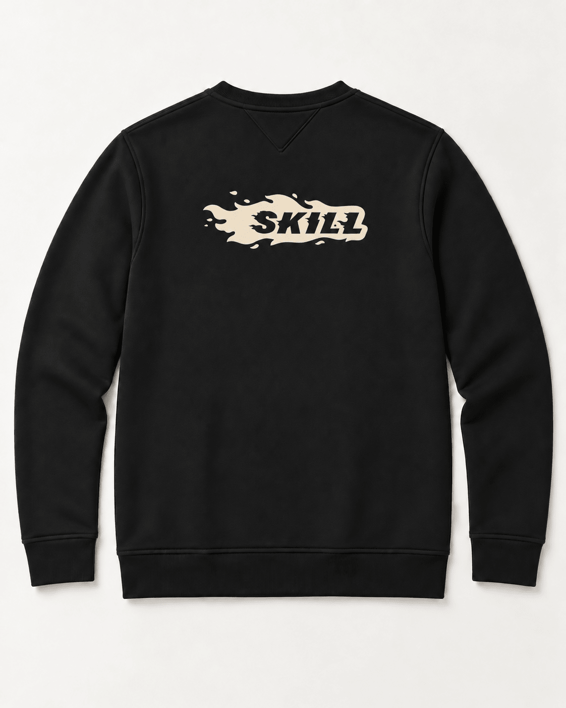 Burning Skill Crew Neck | Black Cappuccino - skill.shop