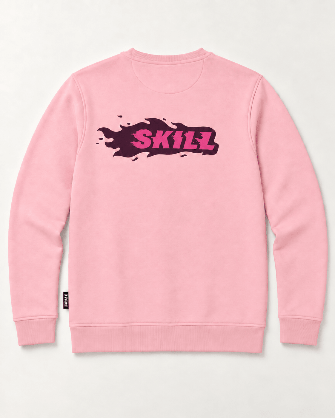 Burning SKILL Crew Neck | Coral Beam - skill.shop