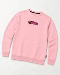 Burning SKILL Crew Neck | Coral Beam - skill.shop
