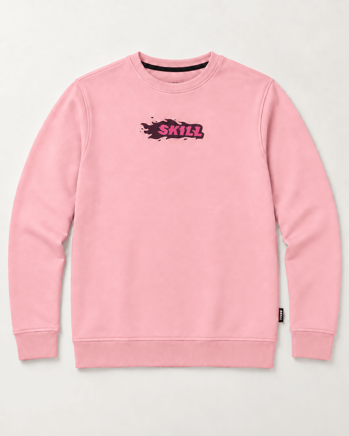 Burning SKILL Crew Neck | Coral Beam - skill.shop