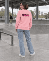 Burning SKILL Crew Neck | Coral Beam - skill.shop