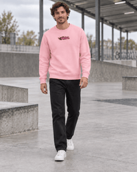 Burning SKILL Crew Neck | Coral Beam - skill.shop
