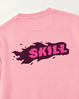 Burning SKILL Crew Neck | Coral Beam - skill.shop