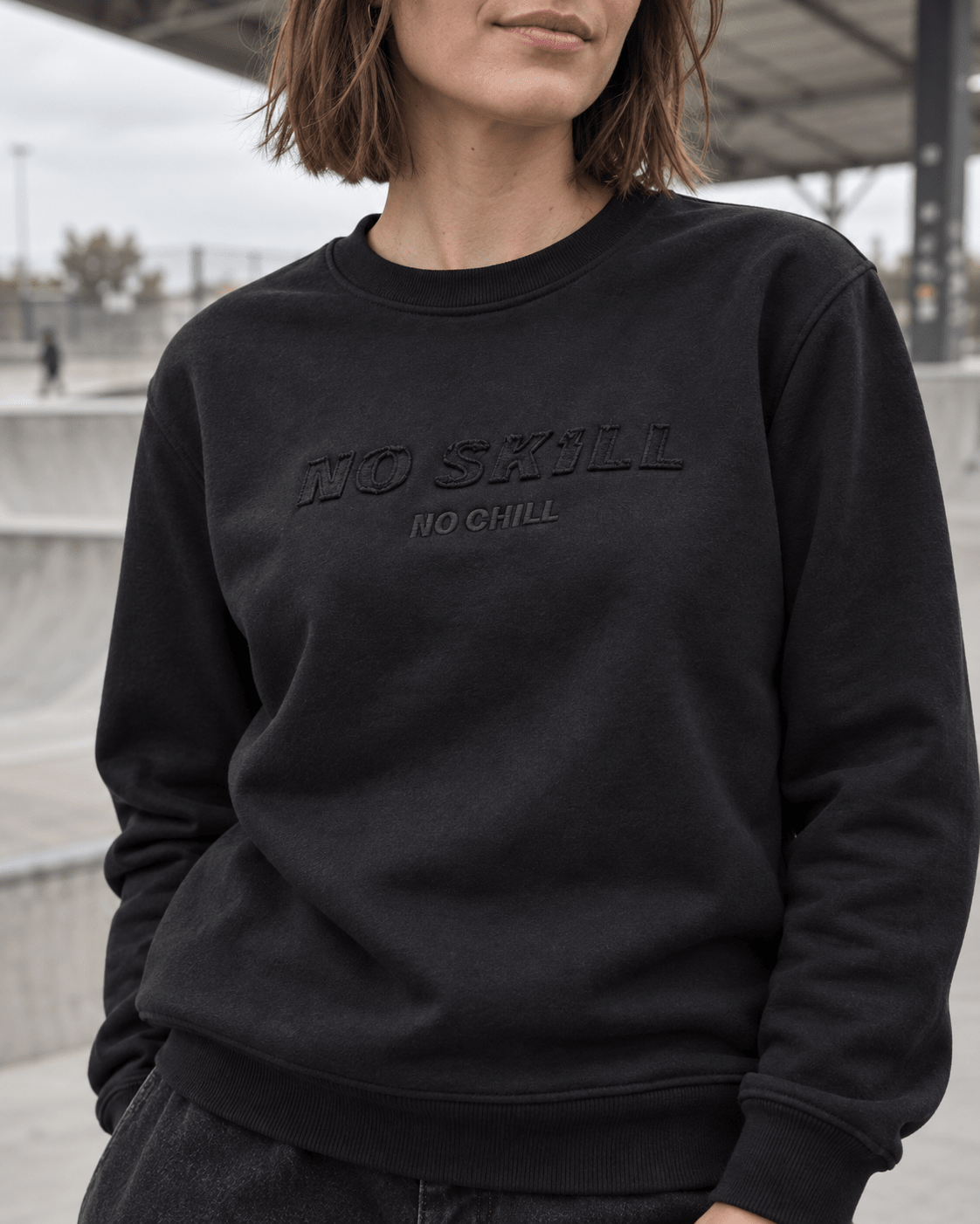 No SKILL™ No Chill Crewneck | Black - skill.shop