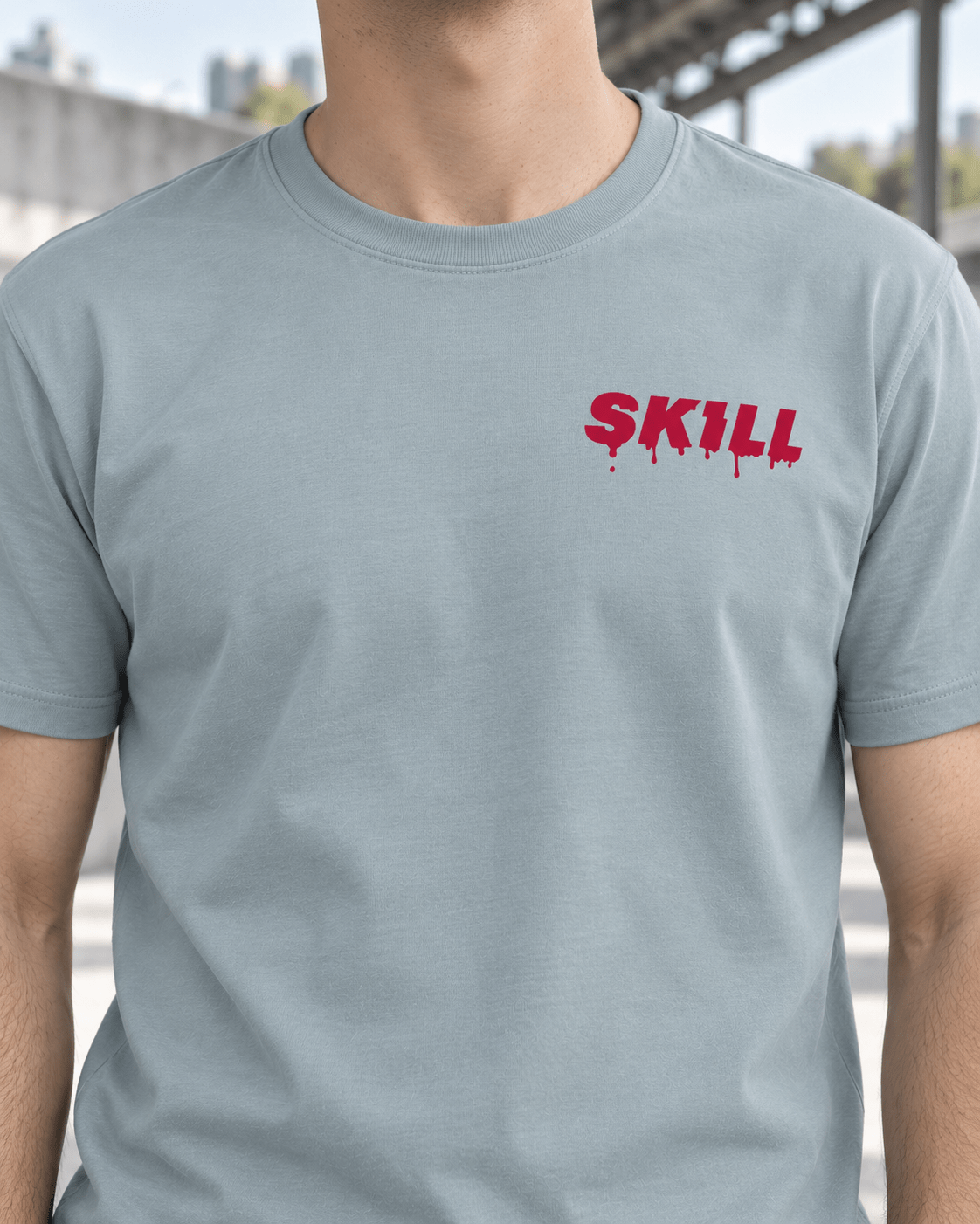 SKILL Frosch T-Shirt | Laguna Fog - skill.shop
