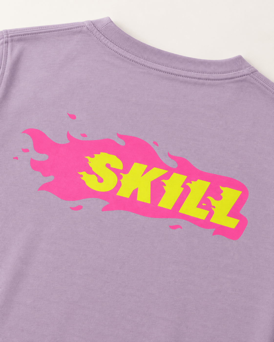 Burning SKILL T-Shirt | Lilac Haze - skill.shop