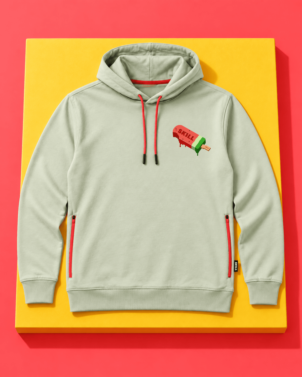 SKILL am Stiel Hoodie | Spray - skill.shop