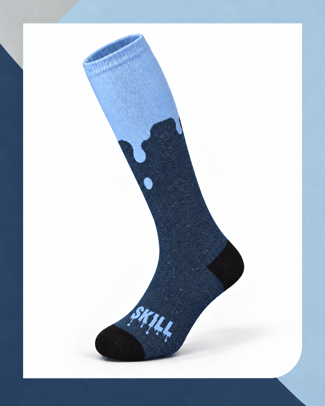 Dripping SKILL™ Ski Socks | Blau - skill.shop