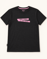SKILL™ Scene Do Not Cross T-Shirt | Black Afterglow - skill.shop