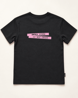 SKILL™ Scene Do Not Cross T-Shirt | Black Afterglow - skill.shop