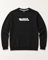 SKILL™ Scene Do Not Cross Crewneck | Schwarz / Off-White - skill.shop