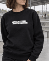 SKILL™ Scene Do Not Cross Crewneck | Schwarz / Off-White - skill.shop
