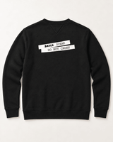 SKILL™ Scene Do Not Cross Crewneck | Schwarz / Off-White - skill.shop