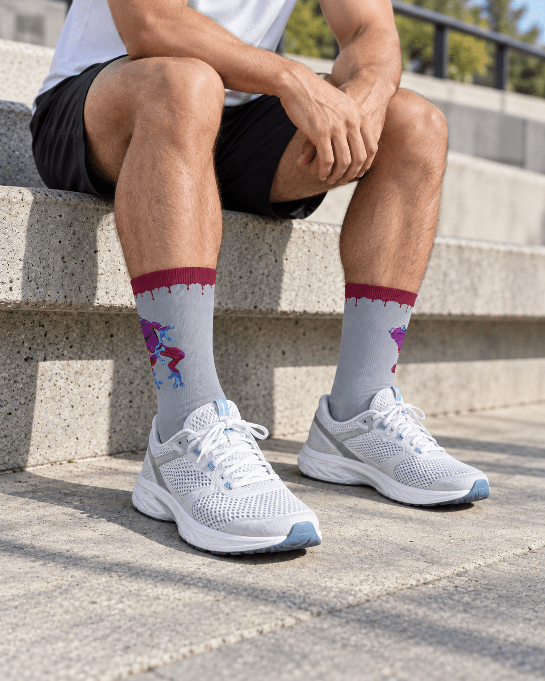 SKILL Frosch Sport Socks | Laguna Fog - skill.shop
