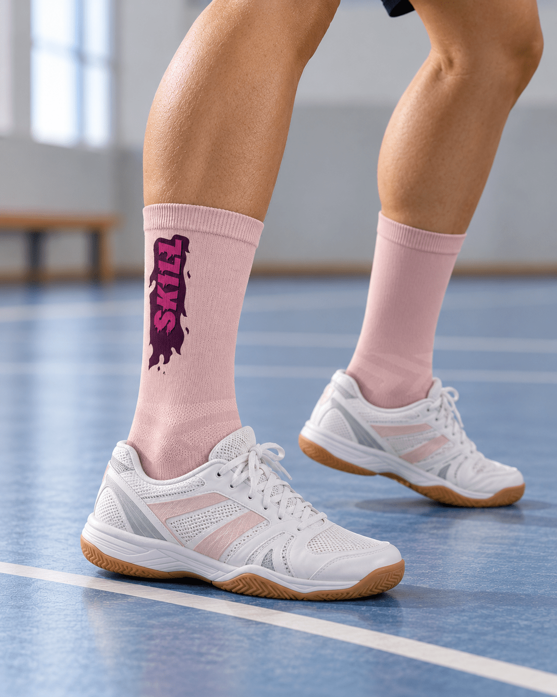 Burning SKILL Sport Socks | Pink - skill.shop