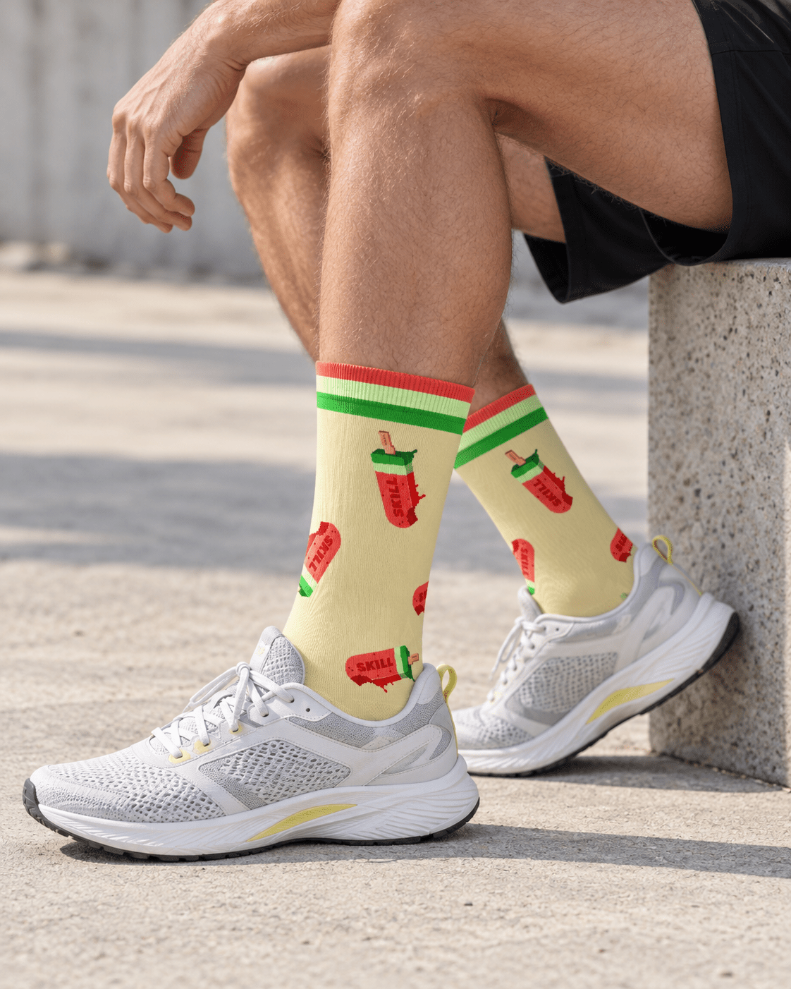 SKILL am Stiel Sport Socks | Sunburst - skill.shop