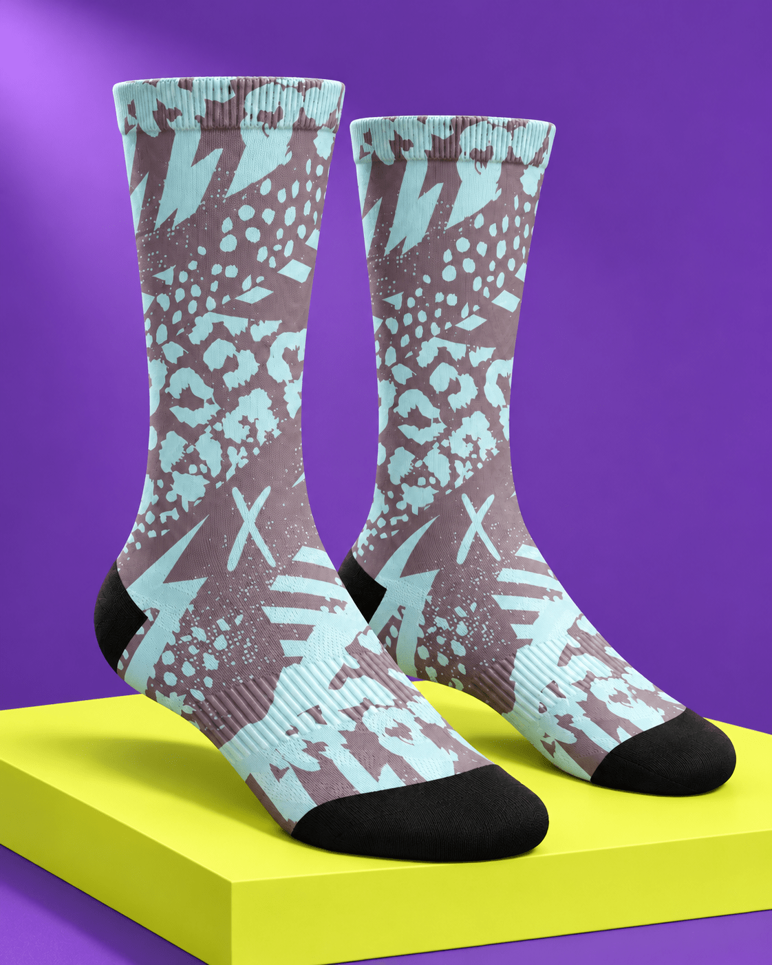 SKILL Leopard Sport Socks - skill.shop