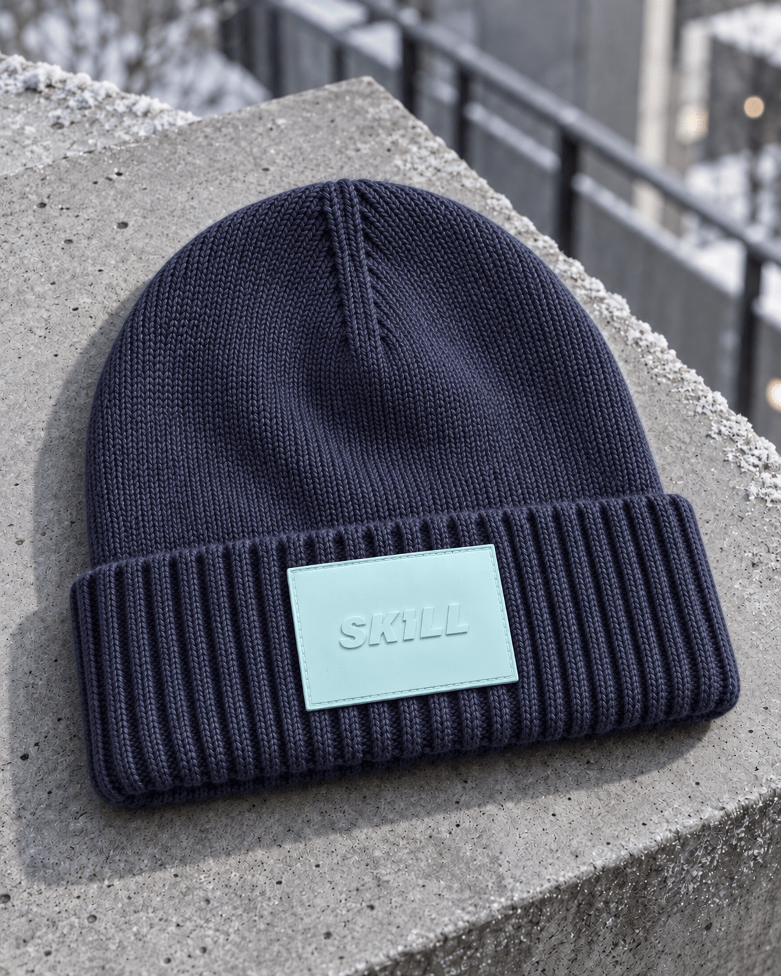 SKILL™ Winter Beanie | Dark Navy - skill.shop