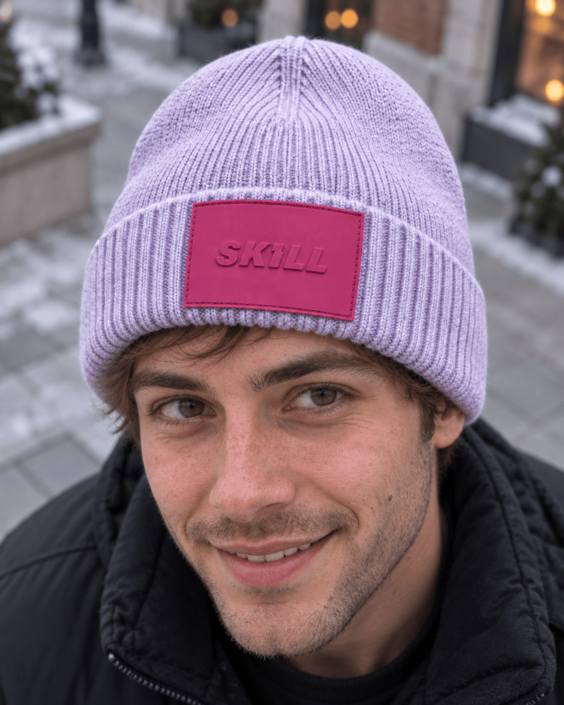 SKILL™ Winter Beanie | Light Purple - skill.shop
