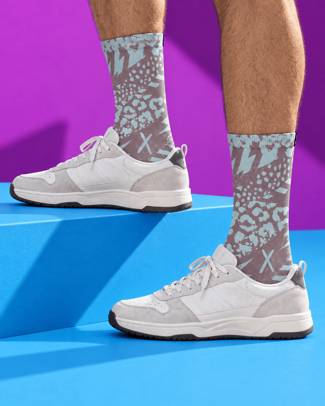 SKILL Leopard Sport Socks - skill.shop